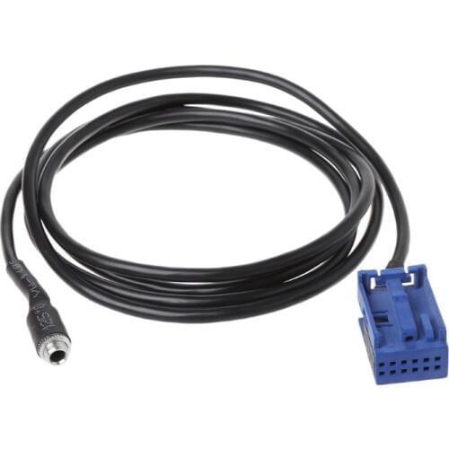 Car Aux Audio Cable Adapter W203 Female Plug Input Wire For Radio CD Player Automobiles Cables Adapters Sockets