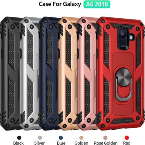 For Samsung Galaxy A6 A8 2018 A6plus A8plus Case Kickstand Armor Covers For Samsung A6 A8 Plus A6+ A8+ 2018 Magnet Phone case