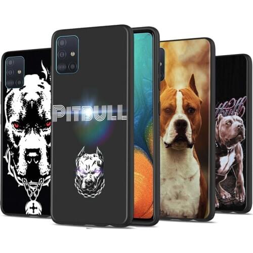Phone Case for Samsung Galaxy A51 A71 5G A50 A70 A11 A21s A31 A41 A91 A Quantum Cover Pit Bull Lovely Dog Pitbull Soft Cases