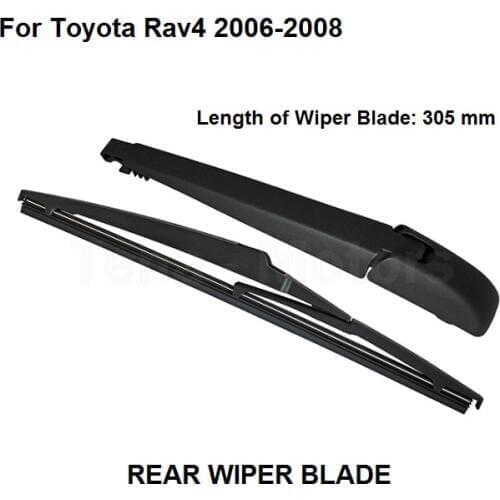 For Toyota Rav 4 Rav4 2006-2008 Rear Windshield Window Wiper Arm + Blade Set