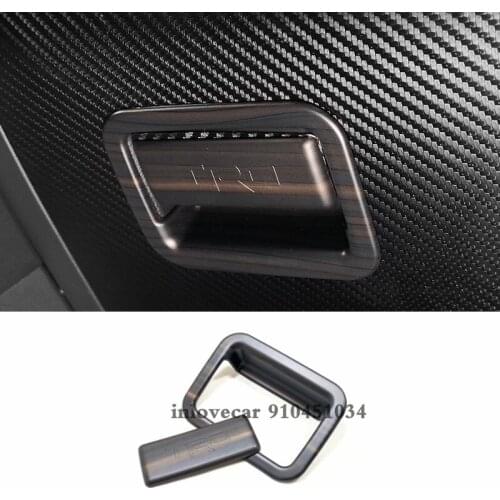 For Toyota RAV4 RAV 4 2019 2020 Accessories LHD Car left middle control box decoration Cover Trim Sticker Car styling Wood grain
