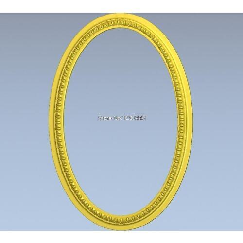 3d model design exclusive simple flower frame relief for cnc machine in STL file Frame_45