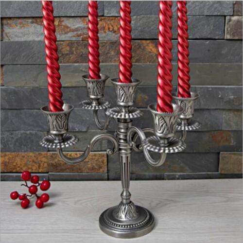 H20cm classic tin 5 arm metal candle holders candlesticks christmas tree decoration lantern decoration for christmas ZT163