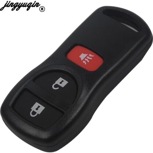 Jingyuqin 20pcs 3 Buttons remote key shell case for Nissan Armada Xterra Pathfinder Frontier Quest Titan Murano Remote Key