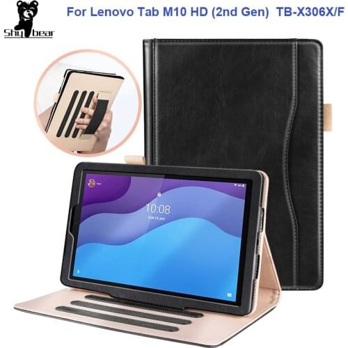 Leather Case for Lenovo Tab M10 HD 2nd Cover Funda for Lenovo Tab M10 HD 2nd TB X306X TB-X306F 10.1 inch Magnetic Stand funda