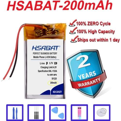 Top Brand 100% New 200mAh 501220 051220 Battery for WEP200 WEP210 WEP301 Bluetooth Headset 3D glasses in stock