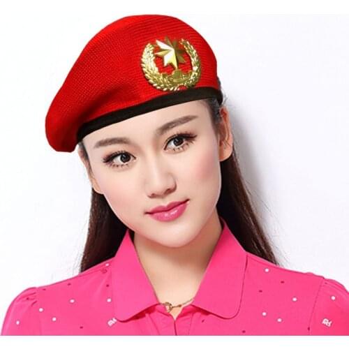 Sailor Dance Performance Cosplay Hats For Kids Adult Men Women Berets Star Emblem Sailors Hat Adult Child Trilby Military Caps