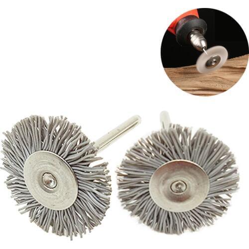 YEODA 10PC/Set Nylon Abrasive Brushes Disc Dremel Accessories DuPont Polishing Wheel Set For Dremel Carving Rotary Tools