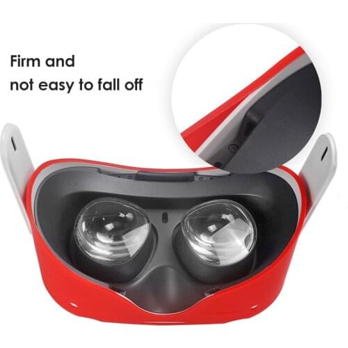 Anti-Slip Shockproof Shell Case Silicone Protective Shell Front Cover for Oculus Quest 2 VR Headset Accessories