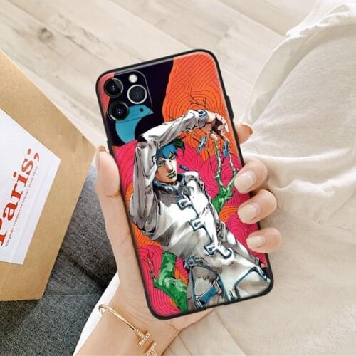 Rohan kishibe jojo anime For iPhone se 6 6s 7 8 plus x xr xs 11 12 mini pro max soft silicone phone case cover shell