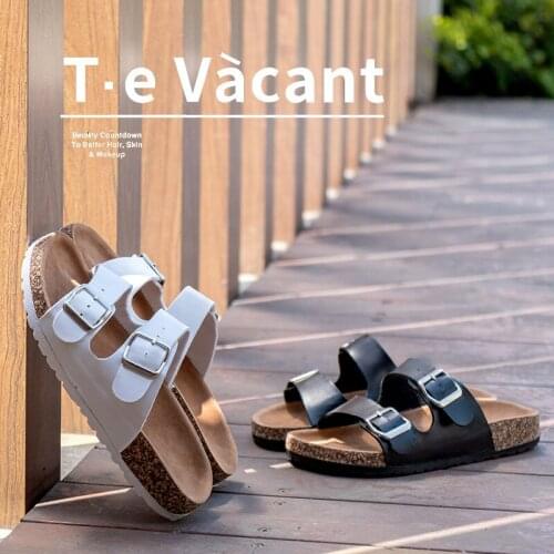 Summer Womens Flat Shoes Non-Slip Cork Slippers Female Soft Sandals Fashion Simplicity Flip Flops Ladies Casual Beach Slides