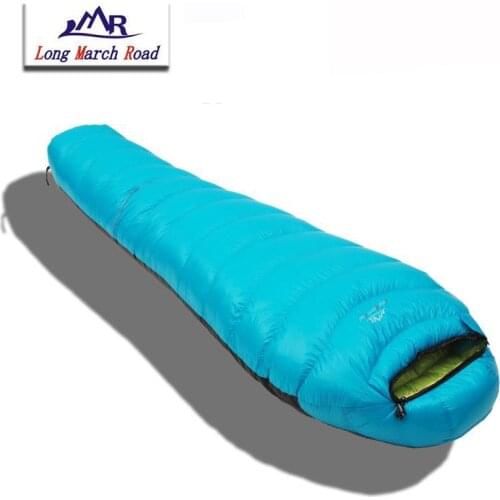 LMR 210CMx80CM 400g/600g/800g/1000g White Goose Down Filling Sleeping Bag Ultralight Can Be Spliced Camping Sac Se Couchage