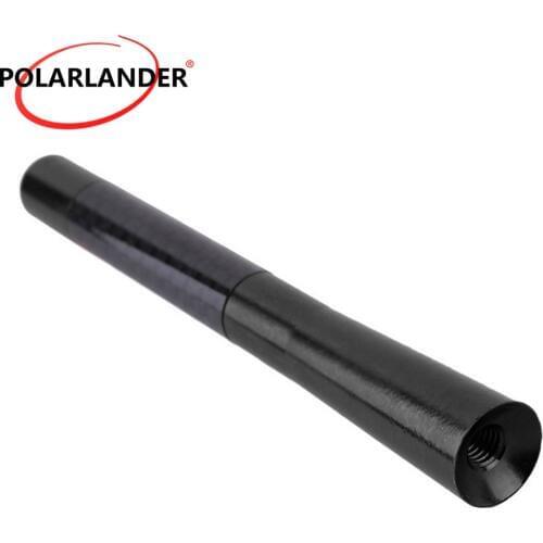 High Quality Polarlander Universal car antenna car radio antenna Short Carbon Fiber Car Antenna 12CM Screw Aluminum voiture