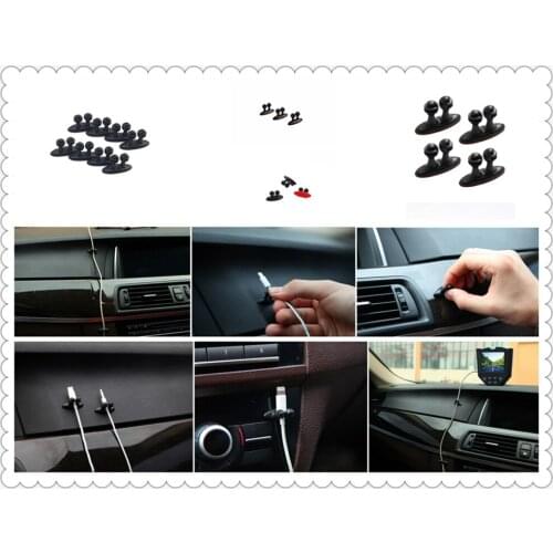 Universal 8pcs car clip stickers Charging cable Automotive interior for Hyundai Blue-Will i-blue CCS NEOS-3 Accent SR HND-4