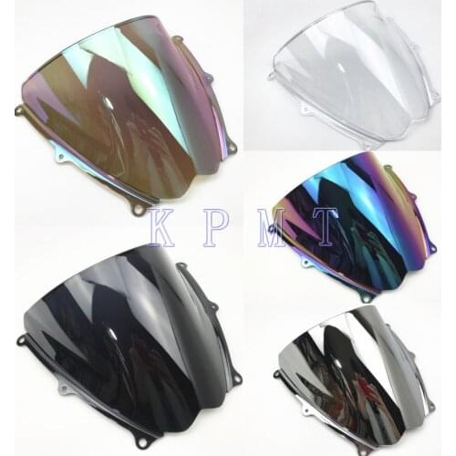 For Suzuki GSXR 1000 R K7 2007 2008 gsxr 1000 r k7 07 08 Black Windshield WindScreen Double Bubble GSXR1000 R