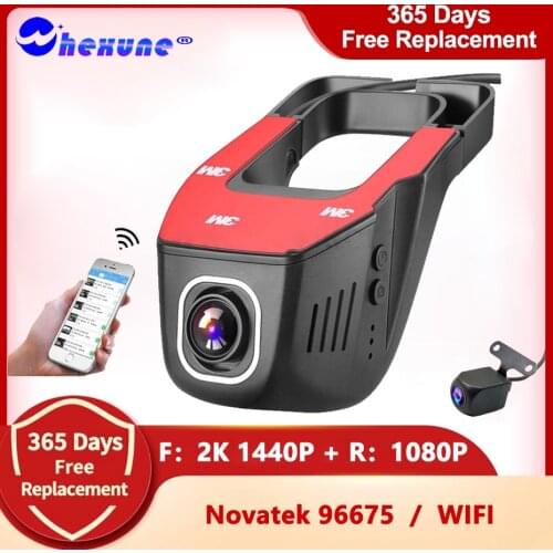 WHEXUNE Wifi Car DVR Registrator Digital Video Recorder Camcorder Dash Camera 1080P Night Version Novatek 96655, Cam Can Rotate