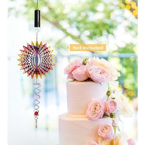 3Pcs Whirligig Wind Spinner Battery Operated Motor Hanging Display Motor Twist Turn Twirl Swirl