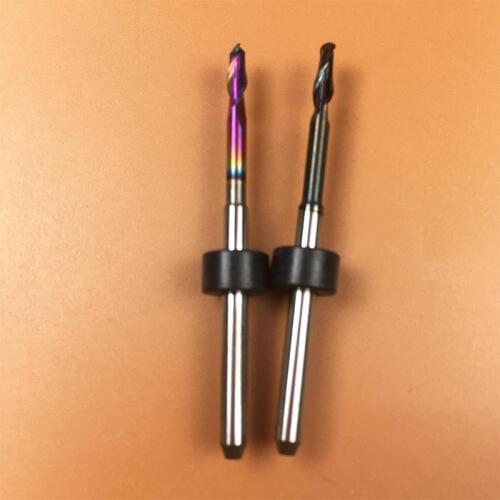 0.6/1.0/2.5mm CAD CAM Milling Burs Dental Zirconia PMMA Imes-Icore 250i Milling Burs CrN DLC DC coating Material