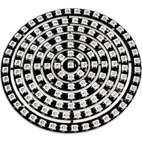 133 bit 133X WS2812 5050 RGB LED Ring Lamp Light with Integrated Drivers