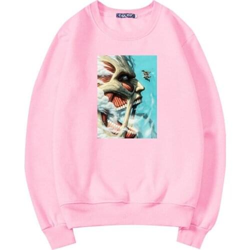 2021 Fashion Anime Attack on Titan Hoodied Cartoon Long Sleeve Streetwear Harajuku Sweatshirt Women Loose Sport Hoody