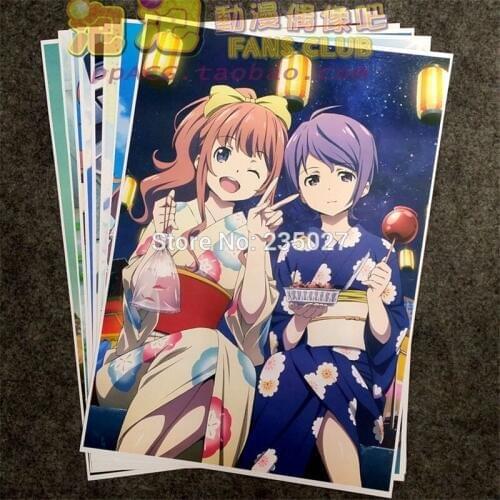8 pcs/set Anime Classroom Crisis poster Shirosaki Iris Sera Mizuki wall pictures room stickers toys for gift