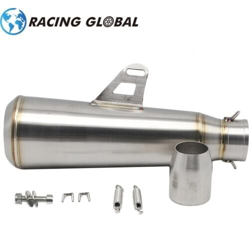 ALCON-Motorcycle 51MM Exhaust Muffler Pipe For Kawasaki NINJA ER6N KTM DUKE EXC CRF KLX Motocross Dit Pit Bike Race Racing