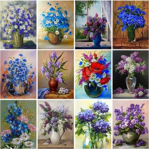 Diy 5D Diamond Painting Full Square Flowers Picture of Rhinestones Diamond Mosaic Cross Stitch Home Decor Wall Art Gift