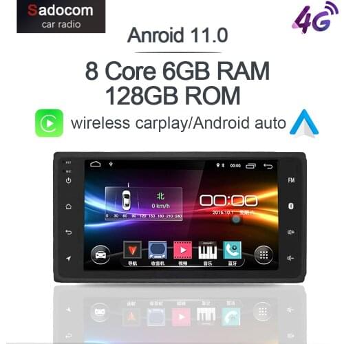 7" 2 din Android 10.0 Car DVD player 128GB ROM 4GB 8 Core Car radio autoradio For Toyota Corolla Vitz Echo VIOS HILUX Terios