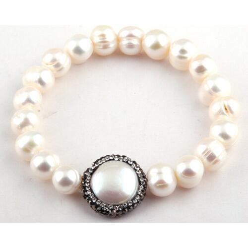 Free Shipping Fashion Freshwater Pearl Strand Bracelets