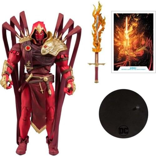 Original 7-Inch Mcfarlane Toys Dc Multiverse Azrael White Knight Action Figure Model Decoration Collection Toy Birthday Gift