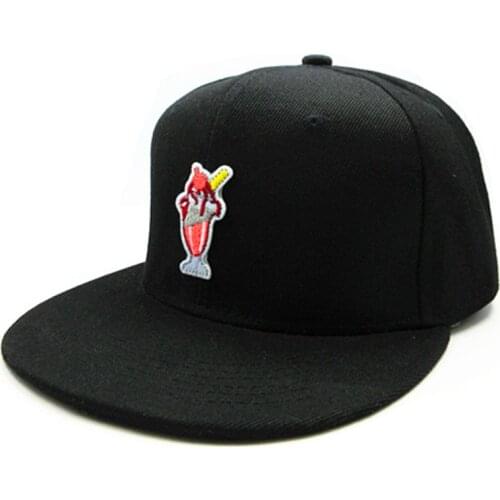 Desserts Embroidery Cotton Baseball Cap Hip-hop Cap Adjustable Snapback Hats for Men and Women 116