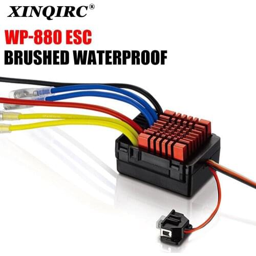RC Car Hobbywing QuicRun WP-880 80A Dual Brushed Waterproof ESC Electronic Speed Controller for 1/8 1/10 Crawler Car Truck
