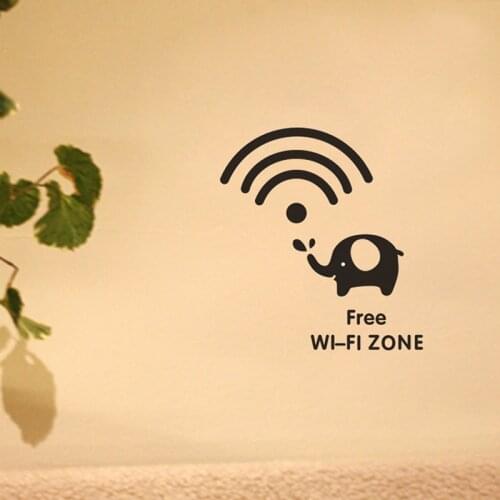WIFI Elephant wall stickers fashion creatives switch Sticker DIY Vinyl poster Decal Home Decor Decal cartoon animals stickers
