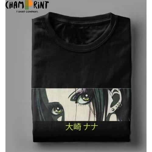Crazy Nana Osaki Anime Komatsu T-Shirt Men Crewneck Cotton T Shirt Short Sleeve Tees Adult Tops