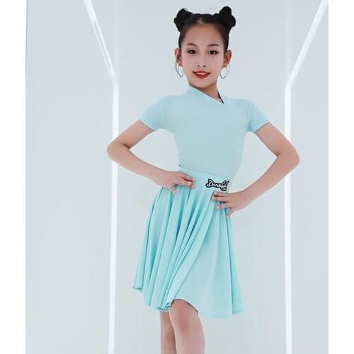 New Latin Dance Dress Girl Competition Costume Summer Dress Suits Salsa Dancer Outfit Cha Cha Dancewear Designer Clothes JL3139