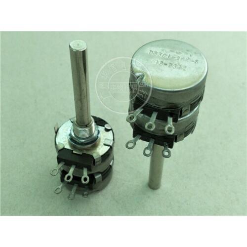 Original new 100% D5301 dual potentiometer 25K handle long 50MM round shaft D5301-25K-S (SWITCH)