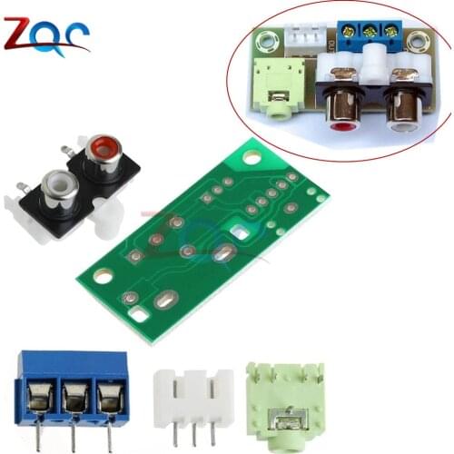 DIY Kit Audio Switch Board RCA 3.5mm Audio Input Block For Amplifier Kit Electronique Electronic DIY Kit