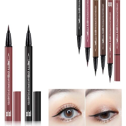 7 Color Eyeliner Waterproof Easy To Wear Professional Fast Dry Smooth Brown Eyeliner Thin Pencils Eyes Makeup