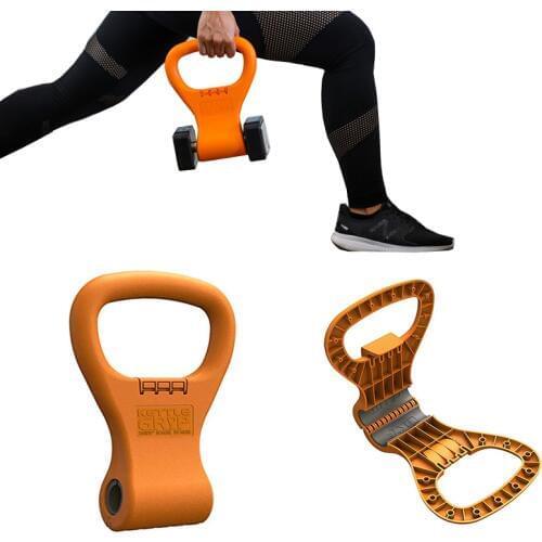 Kettlebell Handle for Dumbbell Adjustable Portable Weight Grip Travel Fitness Weightlifting Bodybuilding Workout Equipment