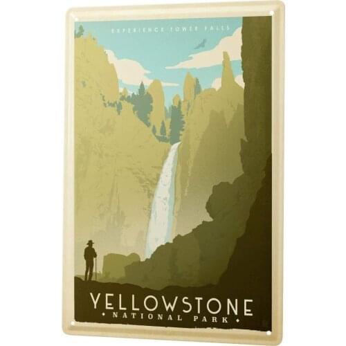 SINCE 2004 Tin Sign Metal Plate Decorative Sign Home Decor Plaques Decoration Holiday Travel Agency Yellowstone National Park
