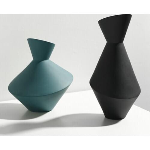 Modern Geometric section Art Vases Desktop Ornaments Countertop Flower Vases Home Dried Flower Decor Accessories Wedding Gifts