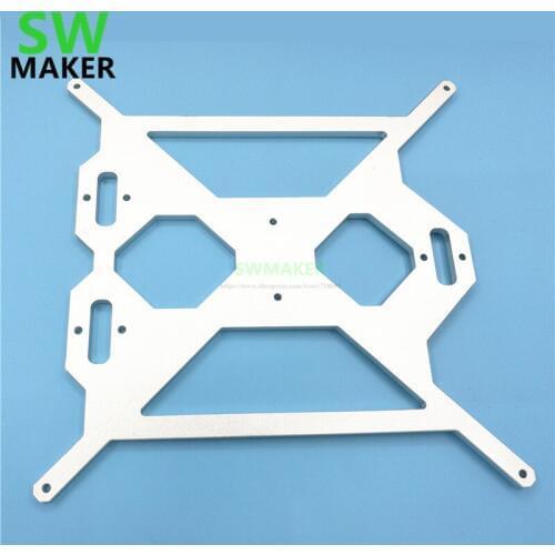 SWMAKER 6MM HEATED BED SUPPORT aluminum alloy Fast ship for PRUSA I3 3D printer