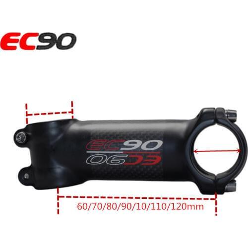 Carbon Fiber + Aluminum Bicycle Stem Ultralight Carbon Fiber Bike Riser Rod Stem Carbon Handle 28.6-31.8mm 6 / 17 degree