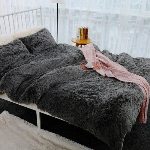 XC USHIO Winter Super Soft Warm Throw Blankets 200x230cm Oversize Long Shaggy Fur Faux Coral Blanket Bed Sofa Cover Bedspread