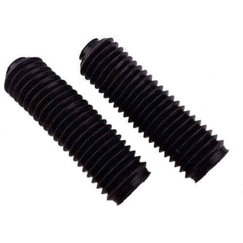 1 Pair 24.5 cm Black Rubber Motorcycle Exterior Front Fork Shock Absorber Dust Covers Gaiters Boots Fit for CQR