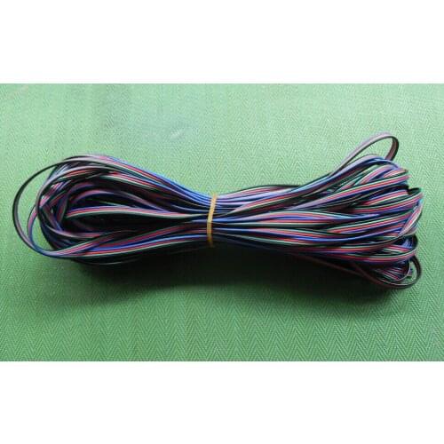 20m 4pin connector 4 wire rgb electric cable extention cord for rgb 3528 and 5050 led strip lighting accessories free shipping