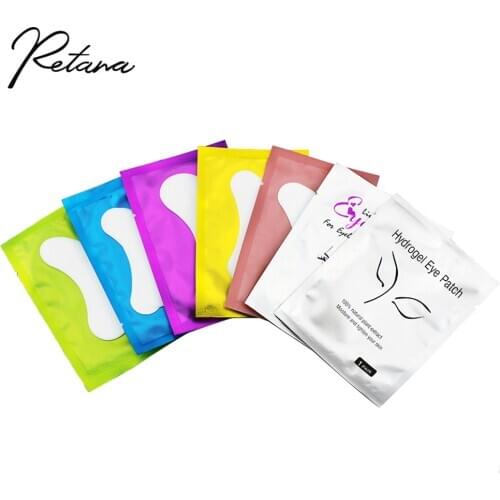 50/100Pairs/Lots Eyelash Extension Under Eyelash Mat Eye Patch With Eyelash Paper Eyelash Extension Patch Hydrogel Eyelash Mat