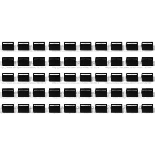50pcs New Channel Crossfader Fader Cap Knob For RANE 56 57 61 62 64 68(Black)