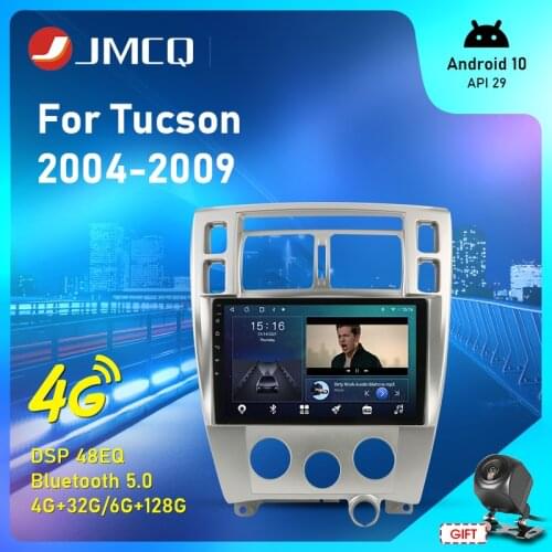 JMCQ Android 10 2 Din Car Radio For Hyundai Tucson 2004 2005 2006 - 2009 Multimedia Video Player GPS Navigation 4G Head Unit RDS