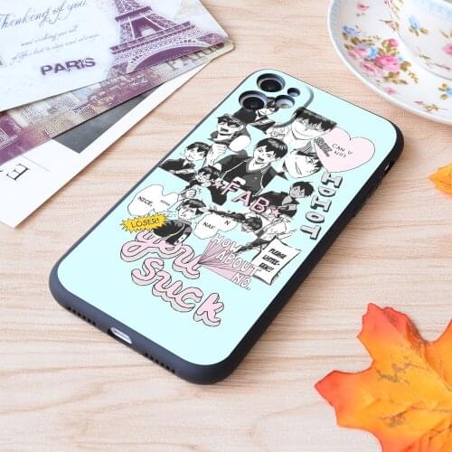For iPhone Haikyuu!! Kageyama Tobio Collage Tumblr Pastel Print Soft Matt Apple iPhone Case